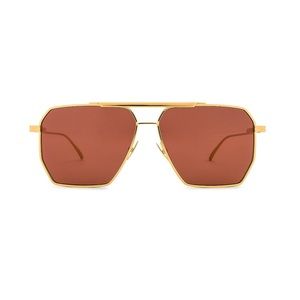 Bottega Veneta angular pilot sunglasses